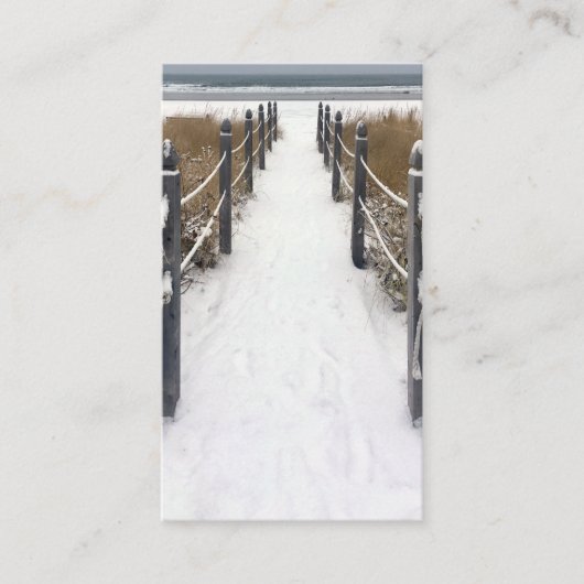 oud strand van orchard in de winter visitekaartje (Voorkant)
