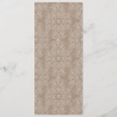 Oud taupe kant - Menu of trouwkaart (Achterkant)