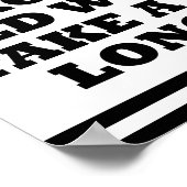 Oud te snel Poster (Hoek)