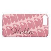 oud telefoniepatroon hallo Case-Mate iPhone case (Achterkant (Horizontaal))