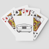 Oud Telefoon Symbool Pokerkaarten (Achterkant)