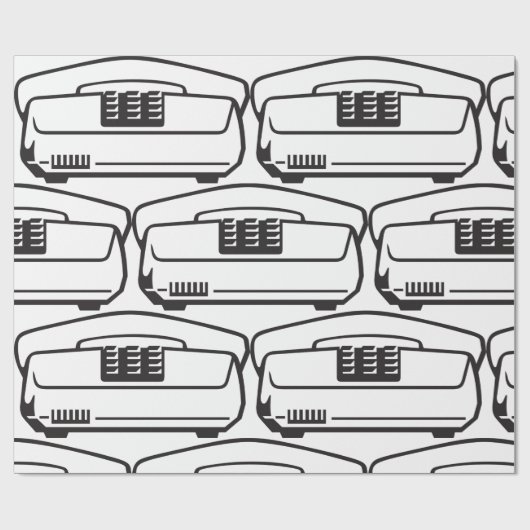 Oud telefoonnummer cadeaupapier (Vlak)