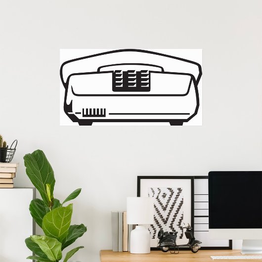 Oud telefoonnummer poster
