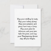 Oud Thanksgiving Kaart (Achterkant)