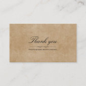 oud thema Luxurious Weddenschap Hartelijk dank Informatiekaartje (Voorkant)