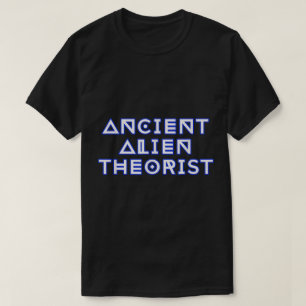 Oud Theoretisch Buitenaards Sci-Fi-ontwerp T-shirt