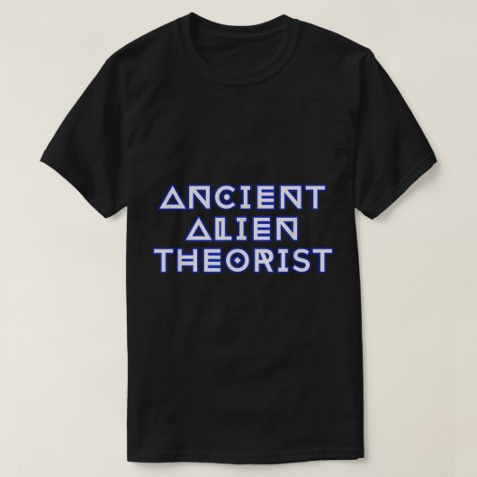Oud Theoretisch Buitenaards Sci-Fi-ontwerp T-shirt (Design voorkant)