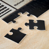 Oud-tijd radio muziek Lover  Retro Cool Fun Legpuzzel (Zijkant)