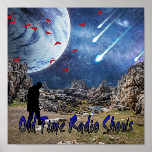 Oud-tijd radio-Show Poster (Voorkant)