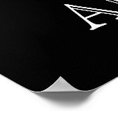 Oud-tijdstoomtrein rood en zwart poster (Hoek)