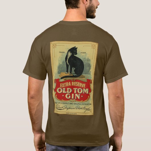 Oud Tom Gin Label T-shirt (Achterkant)