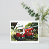 Oud treinstation van Mino, Japan Ansichtkaart Briefkaart (Staand voorkant)