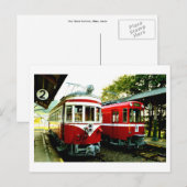 Oud treinstation van Mino, Japan Ansichtkaart Briefkaart (Voorkant / Achterkant)