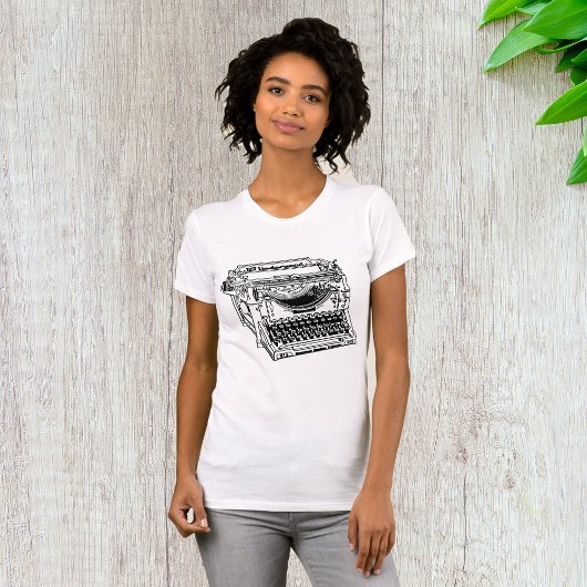 Oud Typewriter Vrouwen T-shirt