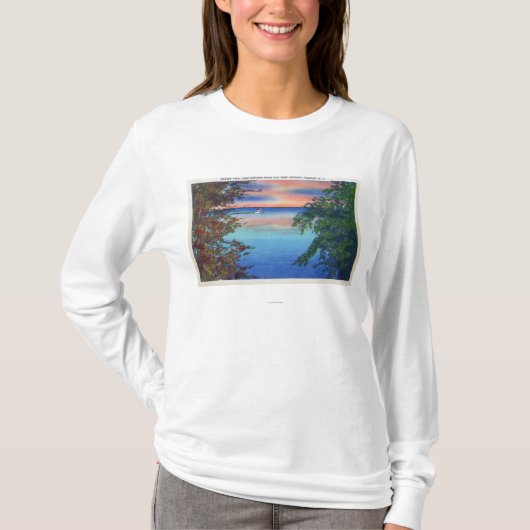 Oud Uitzicht Fort Ontario Sunset van het Ontario-m T-shirt (Voorkant)