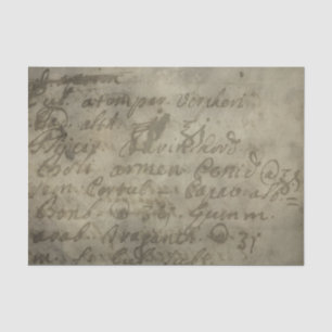 Oud verbleekt perkamentpapier manuscript journaal tissuepapier