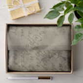 Oud verbleekt perkamentpapier manuscript journaal tissuepapier (Geschenk)