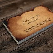  oud verbrand papier ruitersport visitekaartje