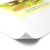 Oud verhalenboek Pagina Moeder Kip Met Kip Kwekeri Poster (Hoek)