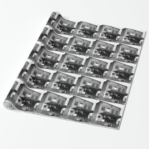 Oud verlaten gebouw cadeaupapier