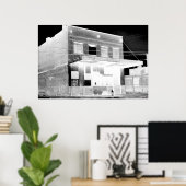 Oud verlaten gebouw negatief poster (Thuiskantoor)