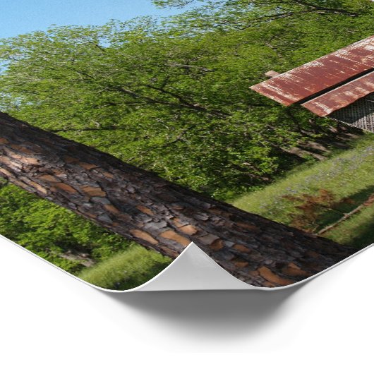 Oud verlaten startpunt in South GA Canvas Print (Hoek)