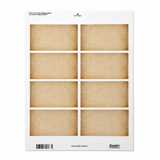 Oud verpakkingspapier met strepen voor achtergrond etiket (Full Sheet)