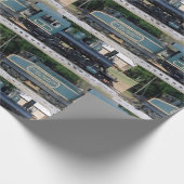 Oud verpakkingspapier voor treinen cadeaupapier (Hoek)