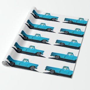 Oud verpakkingspapier voor vrachtwagens cadeaupapier