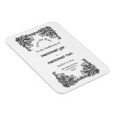 Oud Victoriaans Gotisch Handfasten Sla de datum op Magneet (Rechterzijde)