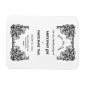 Oud Victoriaans Gotisch Handfasten Sla de datum op Magneet (Horizontaal)