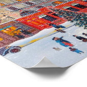 Oud Victoriaans Kerstdorp   Poster (Hoek)