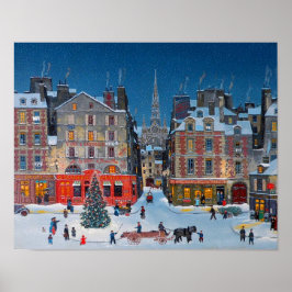 Oud Victoriaans Kerstdorp   Poster