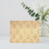 Oud Victoriaans Rozen Patroon, licht Briefkaart (Staand voorkant)