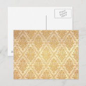 Oud Victoriaans Rozen Patroon, licht Briefkaart (Voorkant / Achterkant)