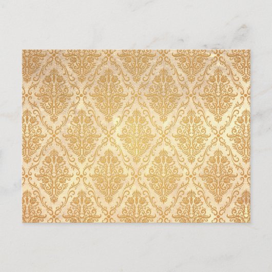 Oud Victoriaans Rozen Patroon, licht Briefkaart (Voorkant)