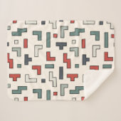 Oud vierkant vierkant naadloos patroon, achtergron sherpa deken (Voorkant (horizontaal))