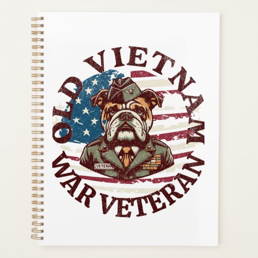 Oud Vietnam Oorlog Vet Planner (Voorkant)