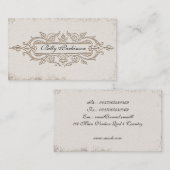  oud visitekaartje (Voorkant / Achterkant)