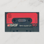 Oud visitekaartje met cassette (Achterkant)