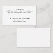 Oud Visitekaartje met gefashioned, nostalgische lo (Voorkant / Achterkant)