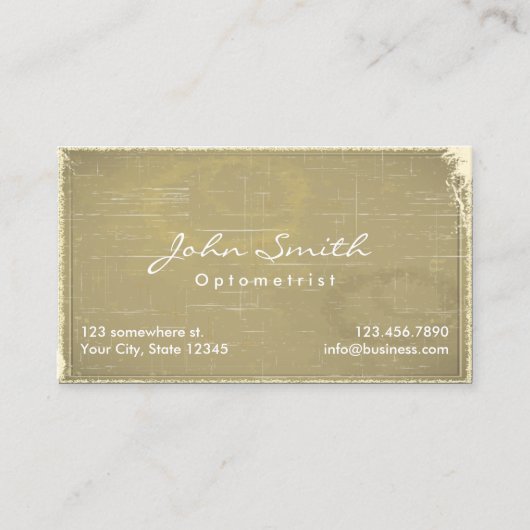  oud Visitekaartje Optometrist (Voorkant)