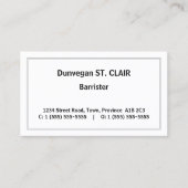 Oud Visitekaartje voor beroepsprocureur Fashioned (Voorkant)