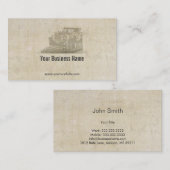  oud Visitekaartje voor schrijfmachines (Voorkant / Achterkant)