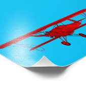 Oud vliegtuig foto afdruk (Hoek)