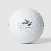 Oud vliegtuig golfballen (Voorkant)