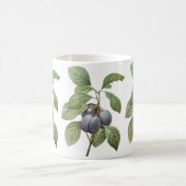 Oud voedsel Fruit, paarse tuinpruimen door Redoute Koffiemok (Center)