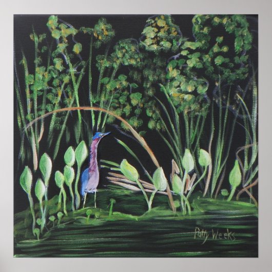 OUD VOGELGROOT Poster MET STROOMAFSTROOM (Voorkant)