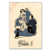  oud voorstel 50s Comic Book Wedding Kaart (Voorkant)