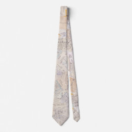 Oud Vrienden Bibliotheek Uitleenkaart Tie Stropdas